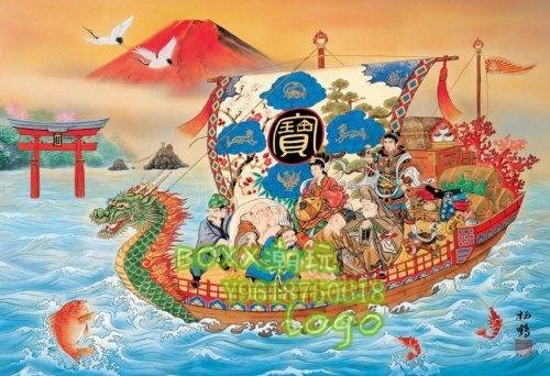 BOXx潮玩~絕版日本EPOCH拼圖森棲鶴開運七福神寶船1000片日版| Yahoo 