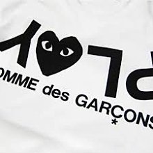 【日貨代購CITY】COMME des GARCONS Short 川久保玲 男女 倒PLAY 黑愛心 白底 現貨