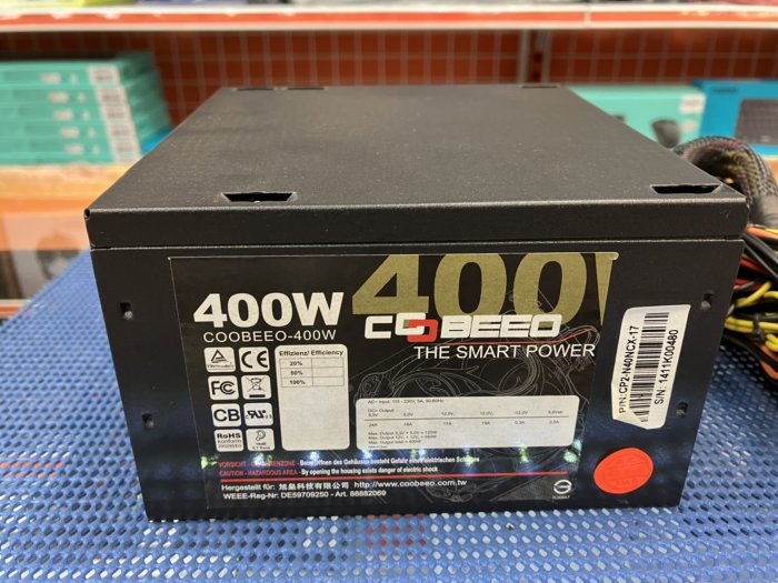 二手良品 旭煌 POWER 400W 安規電源供應器 P166