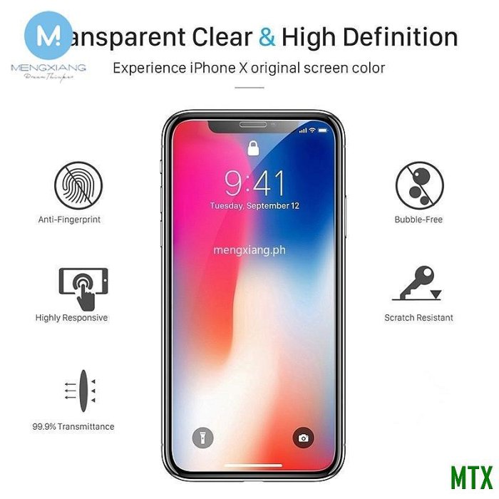 MTX旗艦店3 合 1 適用於 iPhone SE  保護鋼化玻璃適用於 iPhone 11 Pro XS Max X