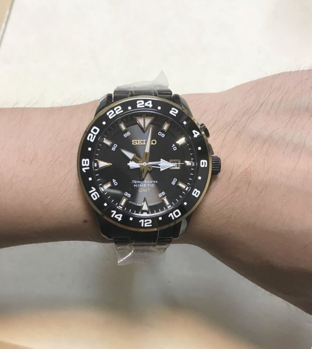 SEIKO WATCH 精工Sportura系列雙時區KINETIC人動電能腕錶 型號：SUN026J1【神梭鐘錶】
