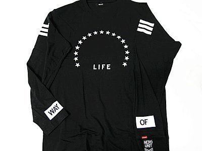 【HYDRA】馬來西亞 Nerd Unit on war Way of life long sleeve 長T 星星  S / M / L