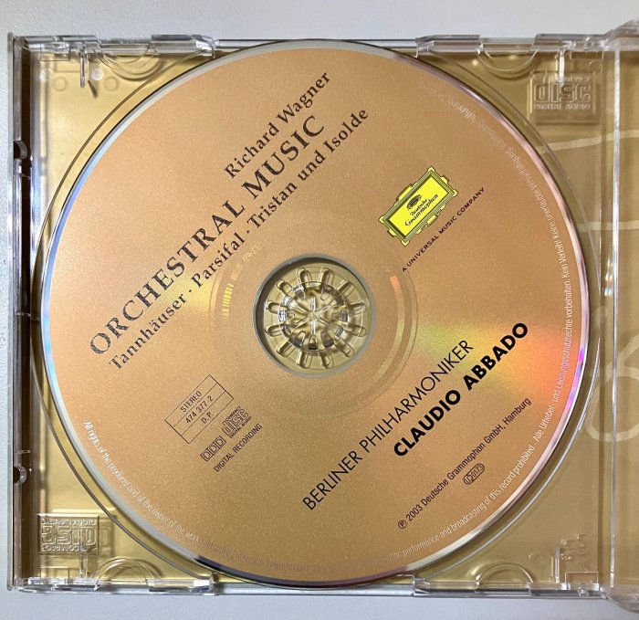 【簽名古典CD】阿巴多（Claudio Abbado）指揮華格納管弦樂作品選
