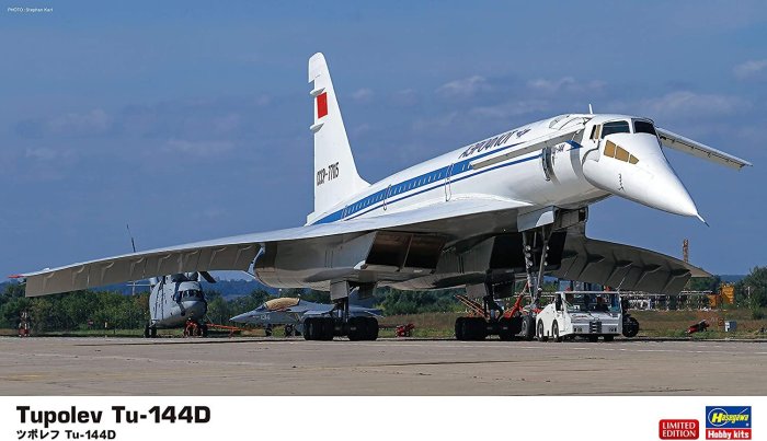 Hasegawa 1/144 Soviet Tupolev 圖波列夫 Tu-144D (10833)