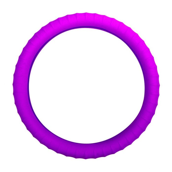 【行車碼頭】汽車方向盤矽膠套-【紫色】 可伸縮 方向盤套 方向盤皮套