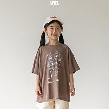 S~XL ♥上衣(棕色) APFEL-2 24夏季 APF240430-083『韓爸有衣正韓國童裝』~預購