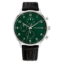 Tommy Hilfiger 美式休閒 三環日曆 型男 手錶 1791985 TH700200 公司貨 森林綠