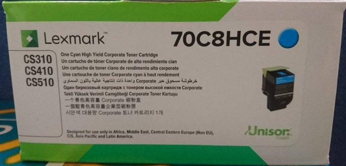 *福利舍* Lexmark 708H 原廠高容量碳粉匣4色1組(CS310),特價(含稅),請先詢問庫存