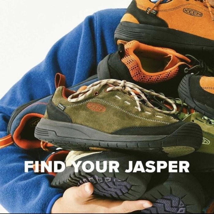 有現貨  費登山鞋男 防水登山鞋 登山靴 防滑登山鞋 KEEN JASPER II 科恩復古防水徒步登山