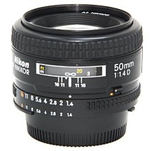 『永佳懷舊』Nikon AF Nikkor 50mm F1.4 D NO.5016613 ~中古~