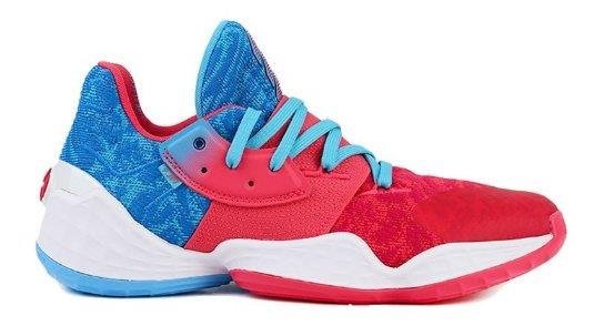 Adidas Harden Vol.4哈登4代 復古 實戰 緩震 耐磨 藍紅 休閒 運動 籃球鞋 EF1207 男鞋