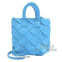 【茱麗葉精品】全新精品 BOTTEGA VENETA 專櫃商品 577778 編織羊皮迷你手提包吊飾.天藍 現貨