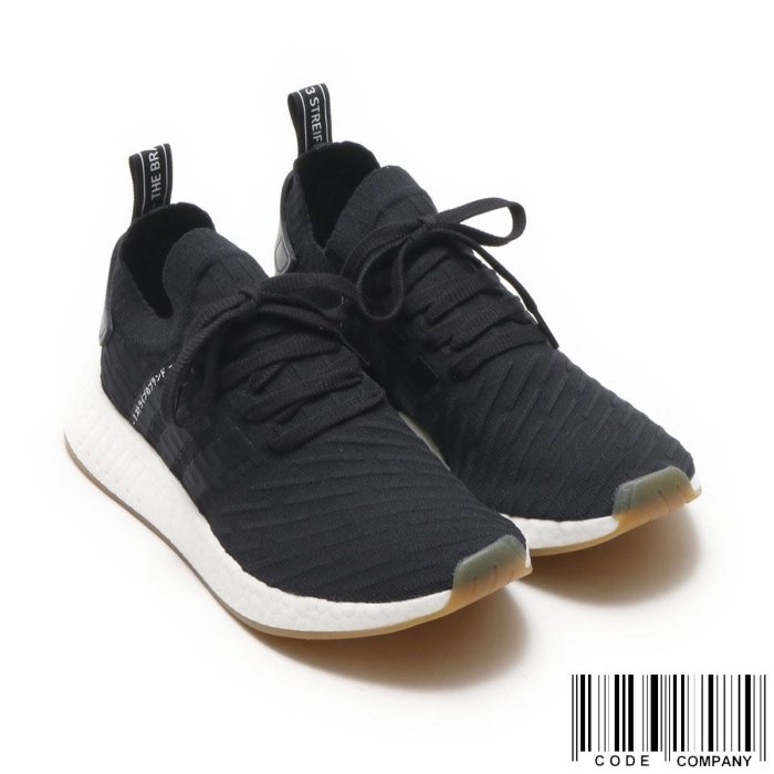 CodE= ADIDAS ORIGINALS NMD R2 PK 條紋編織慢跑鞋(黑白) BY9696 日文