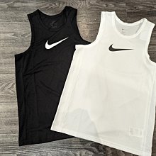 南◇2022 2月 NIKE DRY 大LOGO 運動背心 籃球衣 吊嘎 黑色 勾勾 BV9388-010 白色100