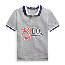 POLO Ralph Lauren 印花logo 短袖 polo衫 青年款 灰色
