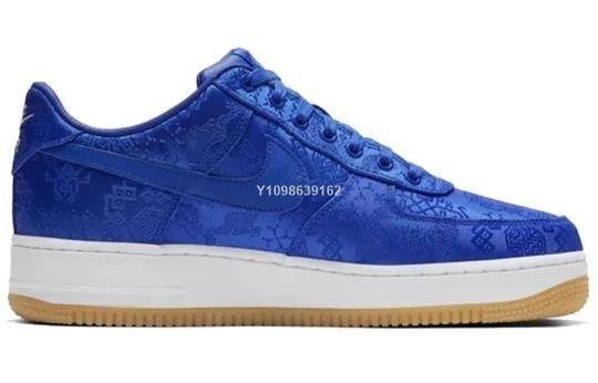 【明朝運動館】Nike Air Force 1 x CLOT 藍絲綢 經典百搭板鞋 CJ5290-400男鞋耐吉 愛迪達