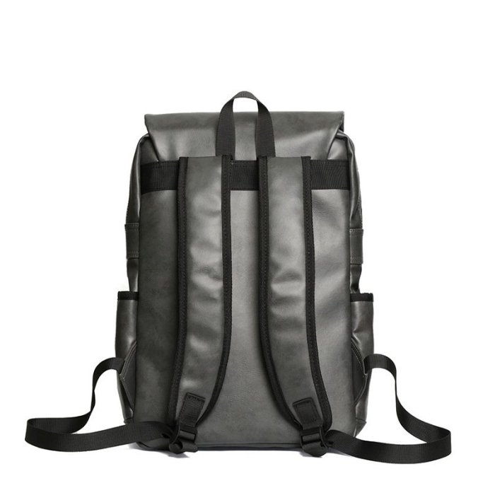 男雙肩包 後背包 電腦包 行李包 書包 2023新款時尚男士雙肩包 學院風潮男大學生書包電腦背包 簡約男包RQ024