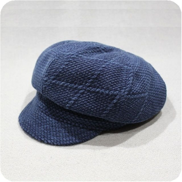 日本職人手作~藍染劍道服解構重製報童帽-刺子布