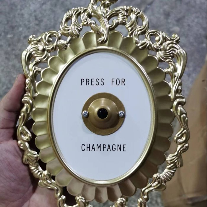 爆款亞馬遜Press For Champagne Button歐式復古香檳工藝品無功能