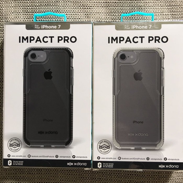 全新X-doria i Phone 7 4.7吋) 保護套 IMPACT PRO 聚能系列粉 2黑2白1藍1