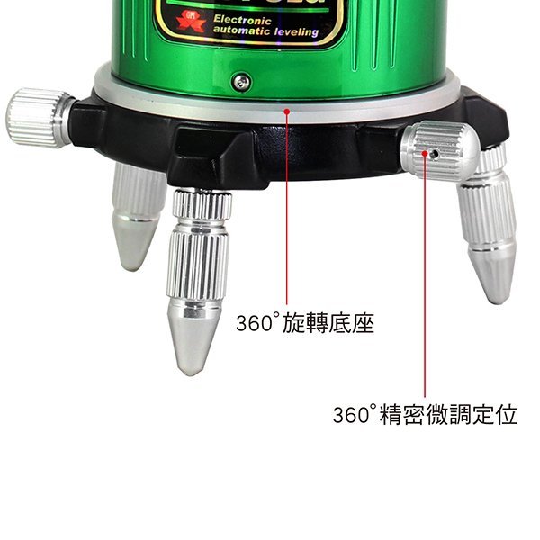 台灣製 GPI RY-670G 全綠光 8線 電子式雷射水平儀 全配件  超頂級款  無強光點