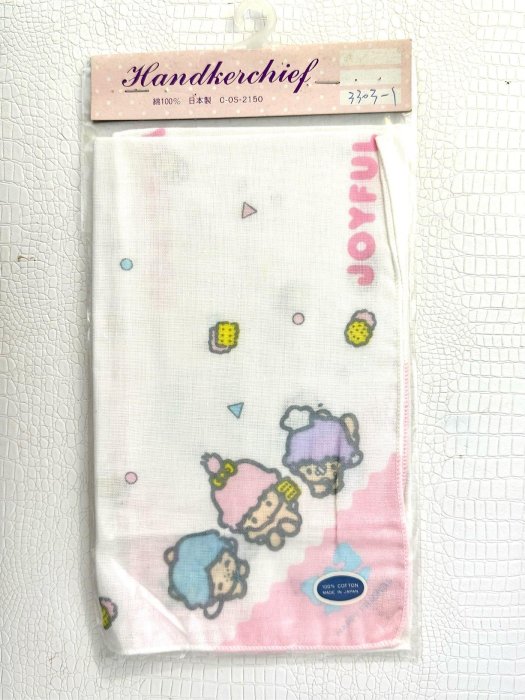 全新 日本製 粉色 三麗鷗手帕 純棉 補描述