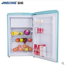 {優上百貨}金松 BC-106R 復古冰箱家用小型冷藏冷凍單門式彩色冰箱
