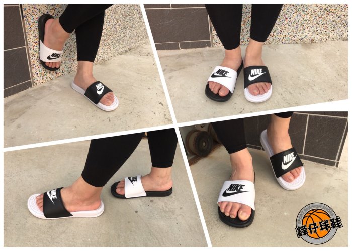 【 鋒仔球鞋】NIKE BENASSI JDI MISMATCH 黑白 陰陽 運動拖鞋 男鞋 818736-011