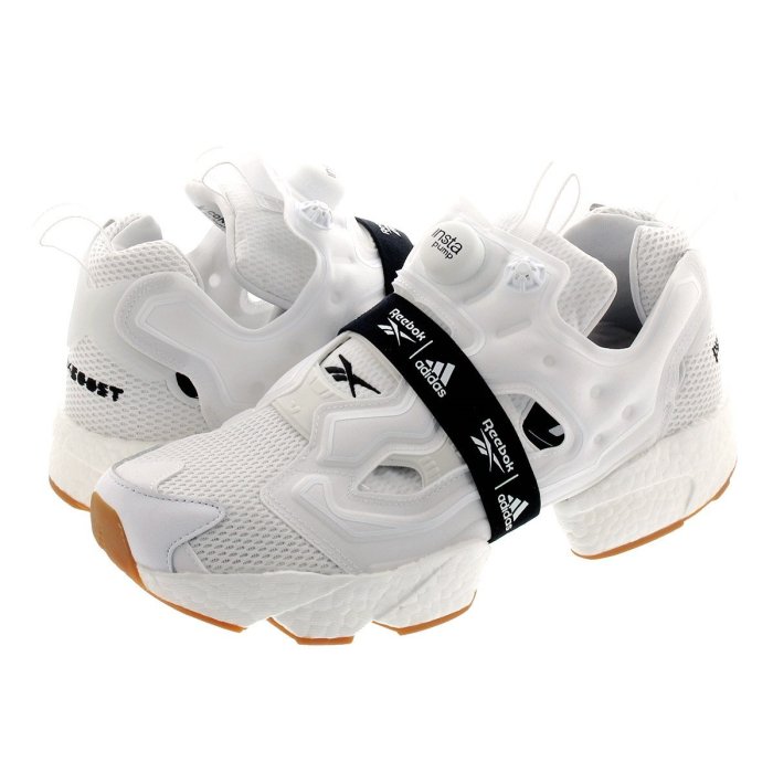 =CodE= REEBOK INSTA PUMP FURY X BOOST 充氣慢跑鞋(白) FU9238 愛迪達 聯名