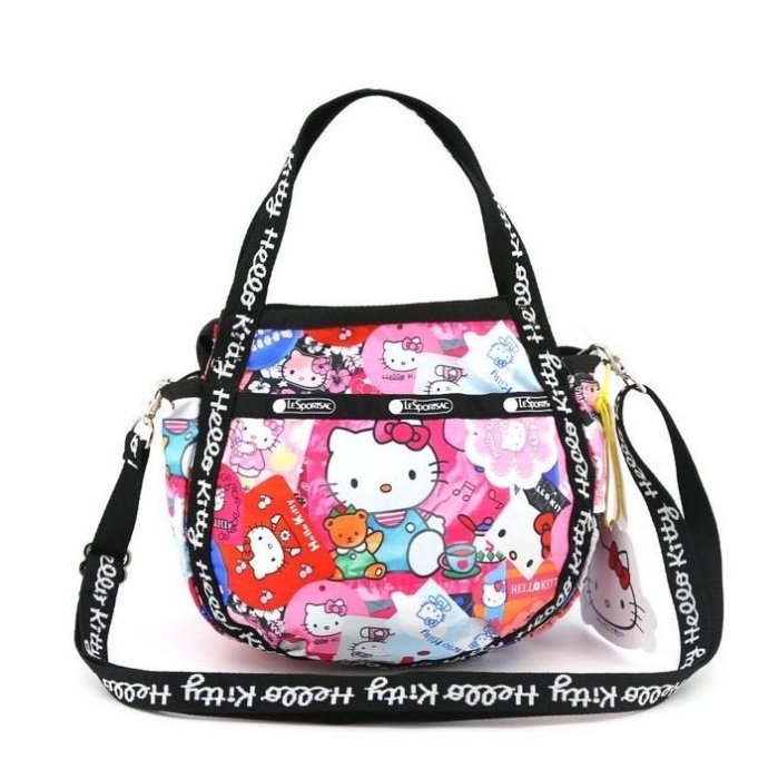 LeSportsac x kitty 粉色 凱蒂貓聯名系列 SMALL JENNI 降落傘防水 手提 斜背 肩背包 8056