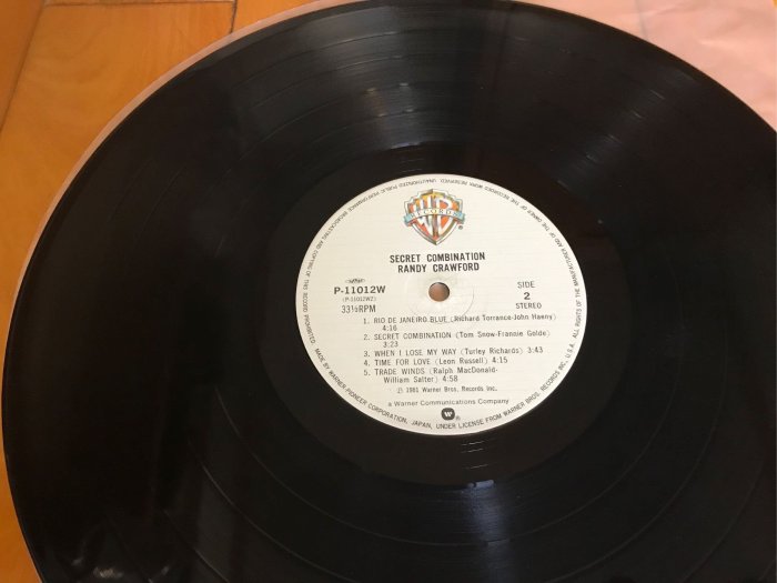 RANDY CRAWFORD - SECRET COMBINATION 西洋 黑膠唱片