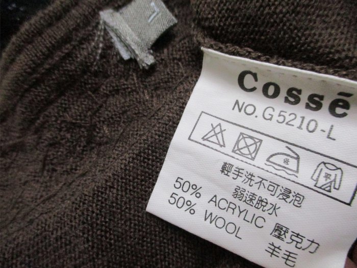 【NO.88】女-二手Cosse羊毛成分精緻裝飾上衣!請勿議價!標多價少多算少!!