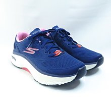 Skechers MAX CUSHIONING 女慢跑鞋 128923WNVPK 寬楦 藍【iSport愛運動】