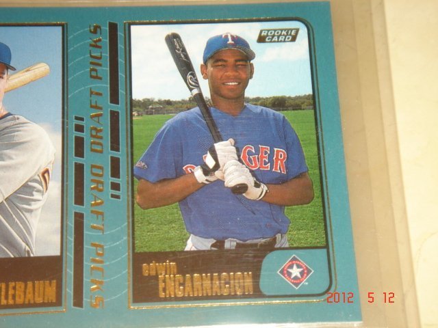 美國職棒 Blue Jays Edwin Encarnacion 2001 Topps RC 新人卡 球員卡