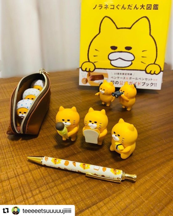 ☆Juicy☆日本MOOK雜誌附錄附贈 繪本 野貓軍團 貓咪 化妝包 筆袋 收納包 鉛筆盒＆原子筆組