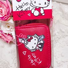 ♥小花花日本精品♥ 三麗鷗 KITTY 凱蒂貓 正紅色 坐姿側身 鑰匙包 掛飾 吊飾 07008306