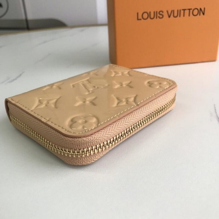 家9色現貨LOUIS VUITTON(路易威登) LV皮夾  LV短夾錢包 M60067漆皮 拉鏈零錢包 LV長夾 卡包