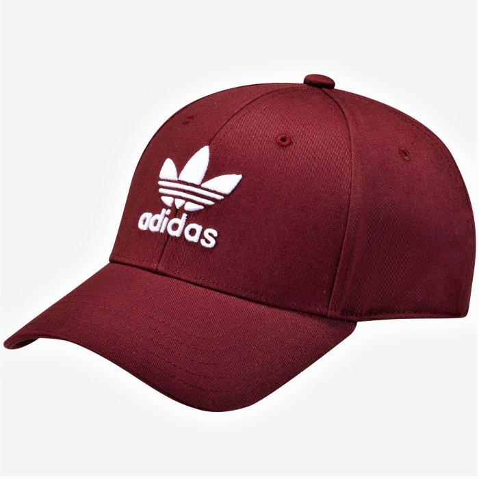 【AYW】ADIDAS ORIGINALS TREFOIL CAP LOGO酒紅 經典復古 老帽 棒球帽 鴨舌帽 遮陽帽