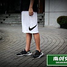 海外限定南◇現  NIKE SWOOSH 籃球 短褲 運動 短褲 黑白 白黑 大勾勾 快速排汗 球褲 雙口袋