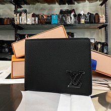 【茱麗葉精品】全新商品 Louis Vuitton LV M69829 Multiple 質感小牛皮對開5卡短夾.黑 現貨