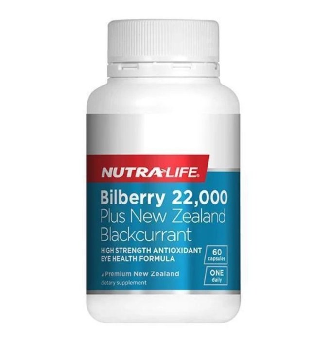 紐西蘭 Nutralife bilberry 越橘藍莓+黑加侖 60粒 紐樂 正品直航