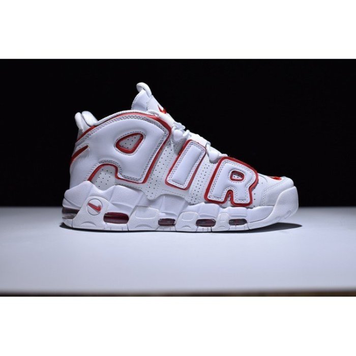 NIKE AIR MORE UPTEMPO PIPPEN 白紅 大AIR OG 氣墊   好搭 休閒籃球鞋 男女鞋