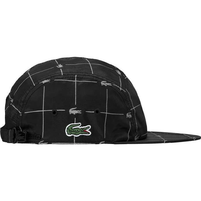 AYW】SUPREME X LACOSTE REFLECTIVE GRID NYLON CAMP CAP 聯名反光帽