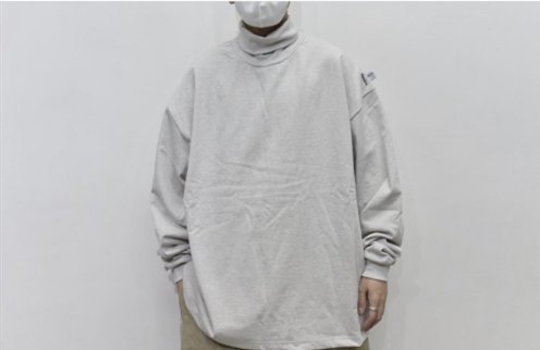 【】日系ctiyboy TURTLE NECK TEE 22AW 長谷川重磅寬松高領長袖T恤 可開發票