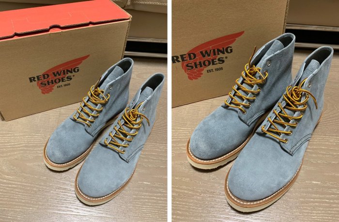 全新Red Wing 8144 Boots 圓頭灰藍色麂皮redwing 工程靴鞋| Yahoo奇摩拍賣