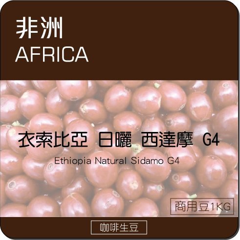 莉普森【咖啡生豆】商用配豆&#x1f1ea;&#x1f1f9;衣索比亞 日曬 西達摩 G4