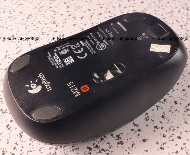 029丙正品Logitech羅技M215一代底有光無線Uniflying滑鼠配微型單通道接收器商品是一代黑色單通