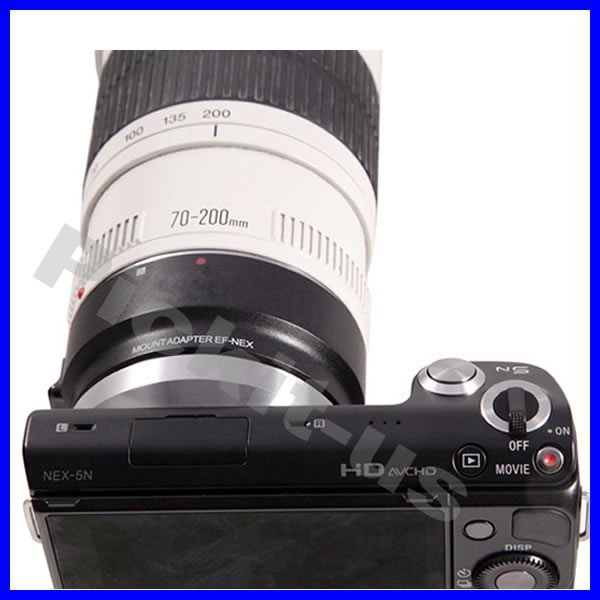 自動對焦可調光圈 Canon EOS EF 鏡頭轉 Sony NEX E-Mount機身轉接環 NEX-5R 5T 6Y