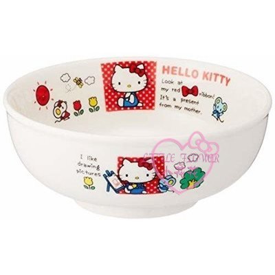 ♥小花花日本精品♥HelloKitty麵包超人坐姿畫畫造型日本金正 陶瓷碗 丼飯碗 湯碗 餐具~3