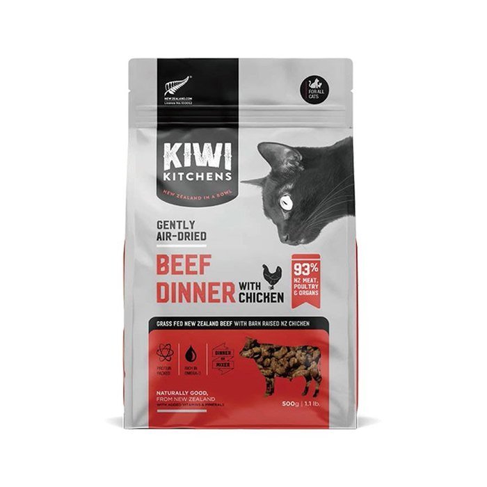 KIWI KITCHENS奇異廚房 醇鮮風乾貓糧500g 高含肉量 低脂輕食 全齡貓 貓糧